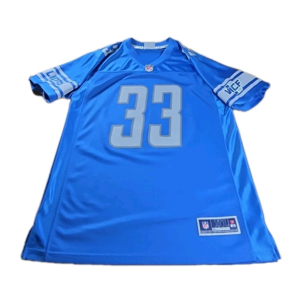 Detroit Lions Kerryon Johnson NFL Pro Line Jersey #33 YOUTH Size XL Blue/Gray
